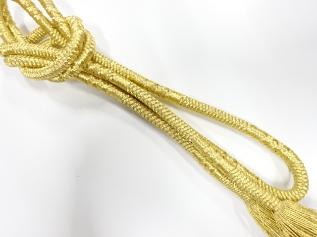 正絹　撚り房　手組帯締め